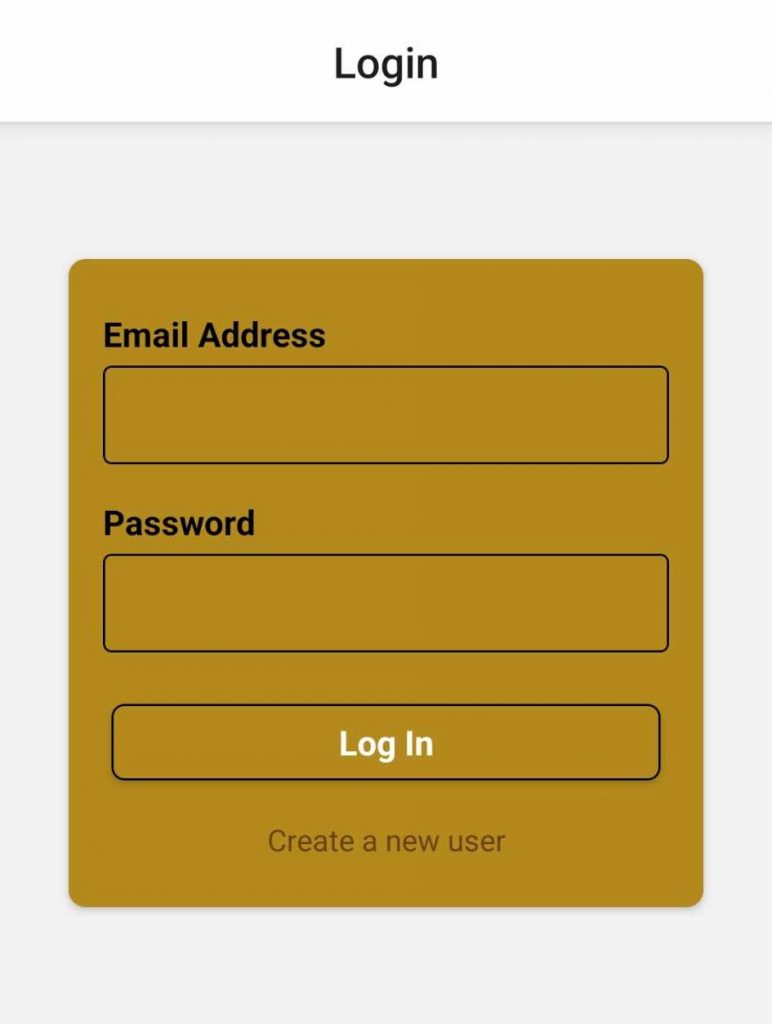 Login page of ArtPlex